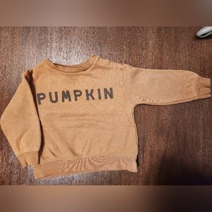 Little Co. Toddler Fall Pumpkin Brown Sweater